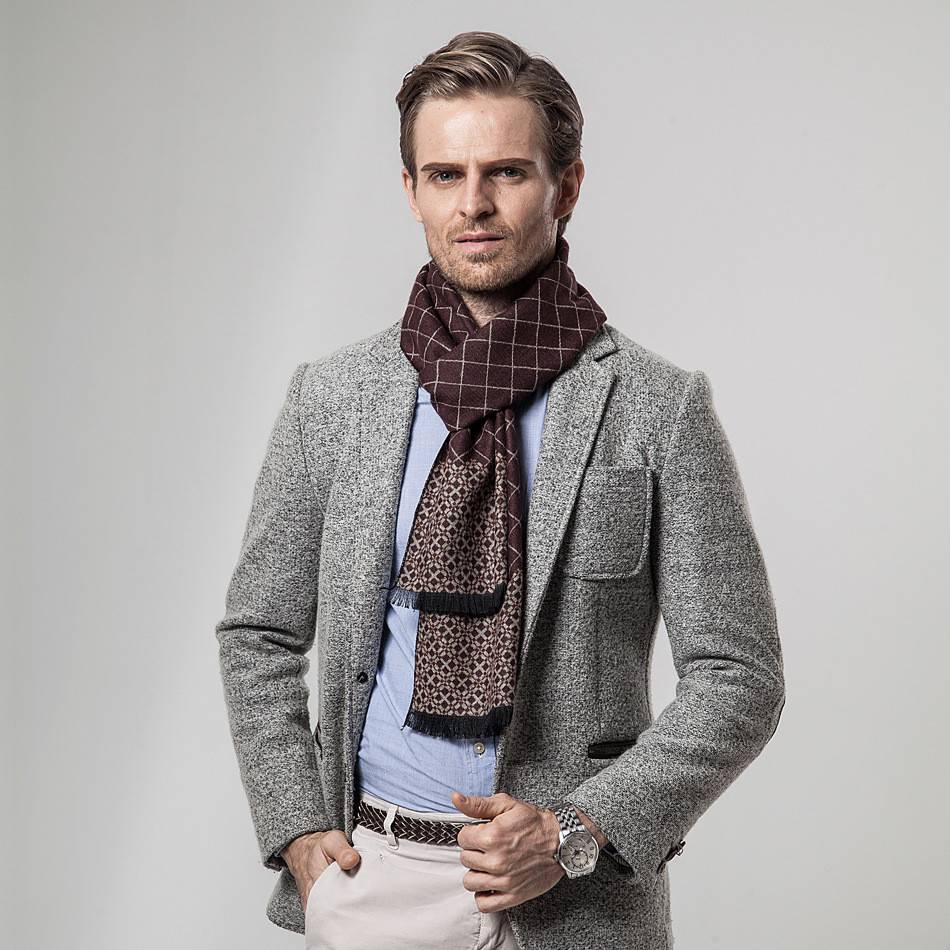 Мужские шарфы как и с чем носить