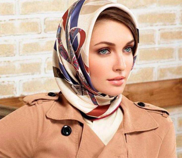 Как правильно одевать шарф на голову