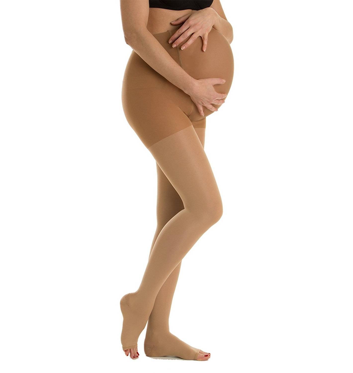 Колготки для беременных. Как правильно одевать колготки беременным. Как одеть колготки беременным на животе.