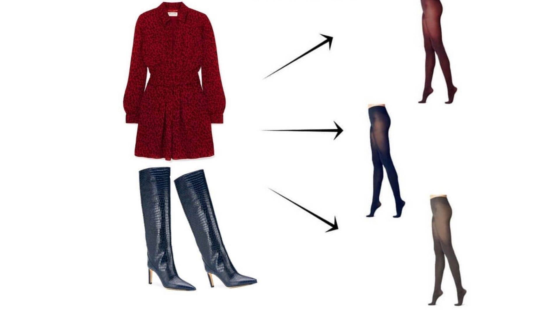 Как подобрать цвет колготок к одежде и обуви