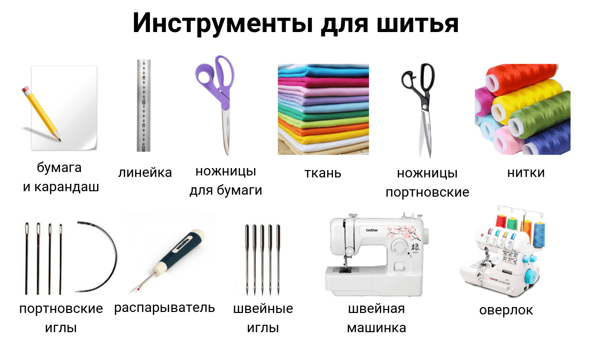 Картинки инструментов для шитья