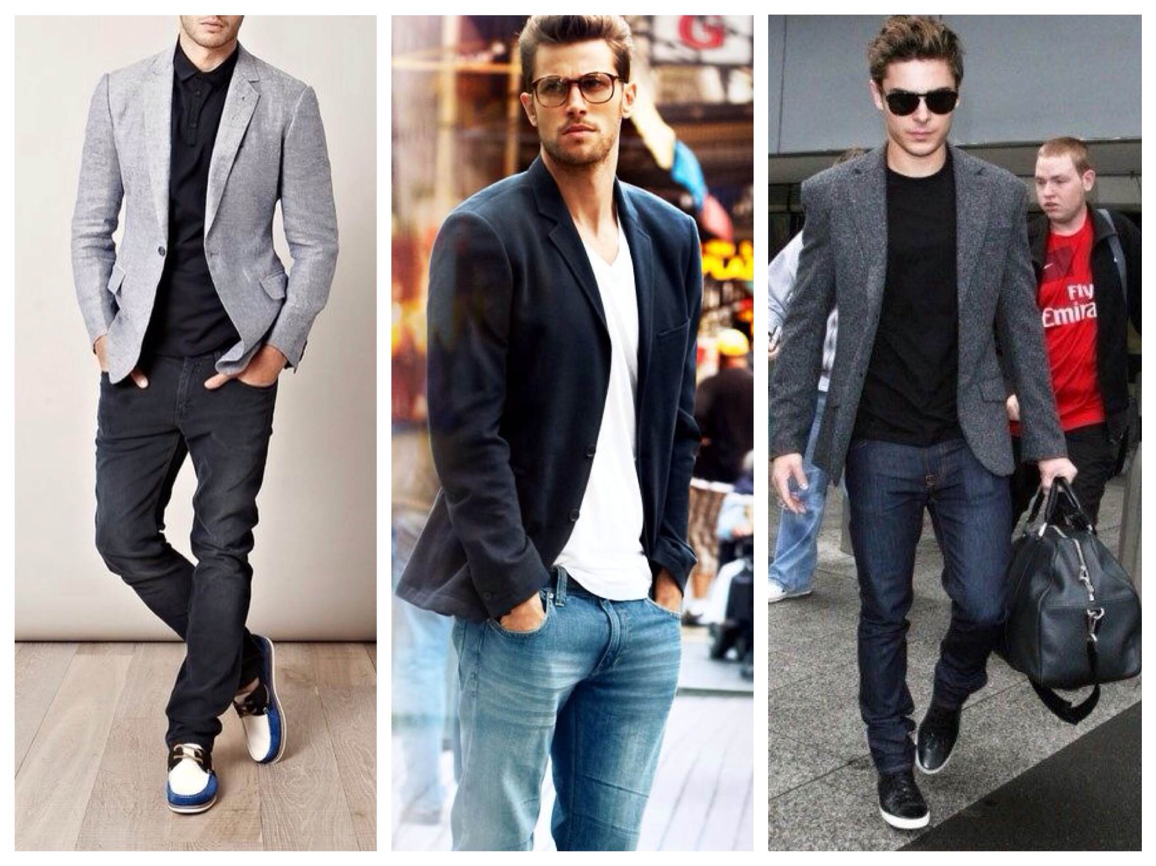 джинсы и пиджак мужской стиль фото