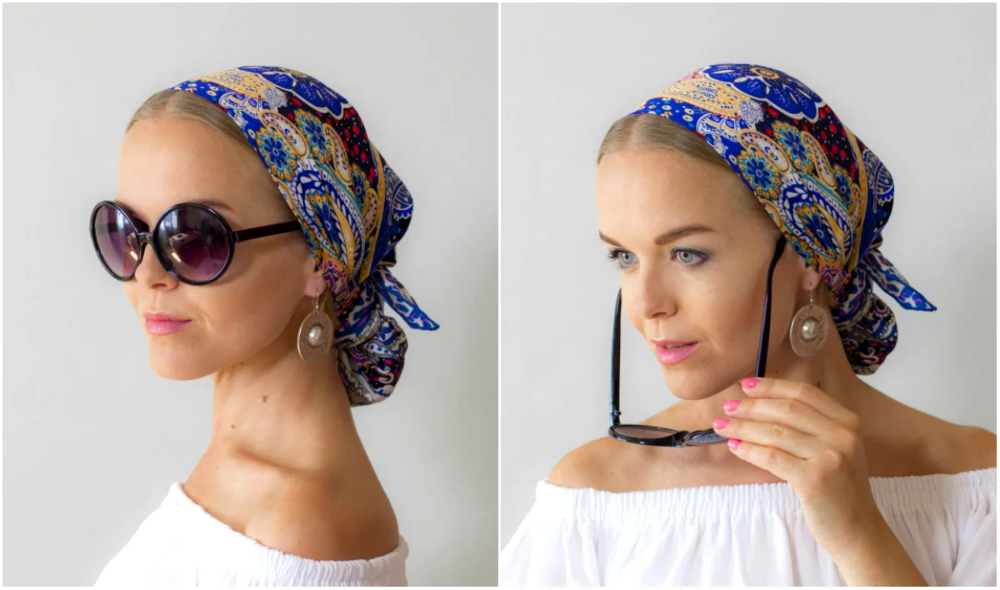 Летний платок на голову. Платки на голову для женщин. Стильный платок на голову. Красиво повязать платок на голову.