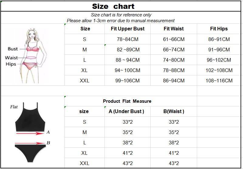 Размеры купальников: таблица и как определить свой