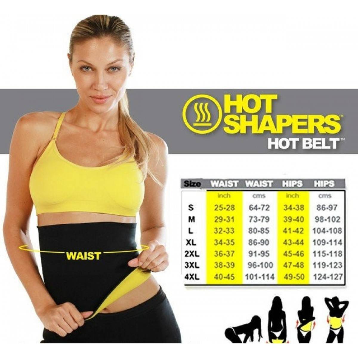 Пояс для похудения hot shapers из неотекса: виды, размеры, инструкция