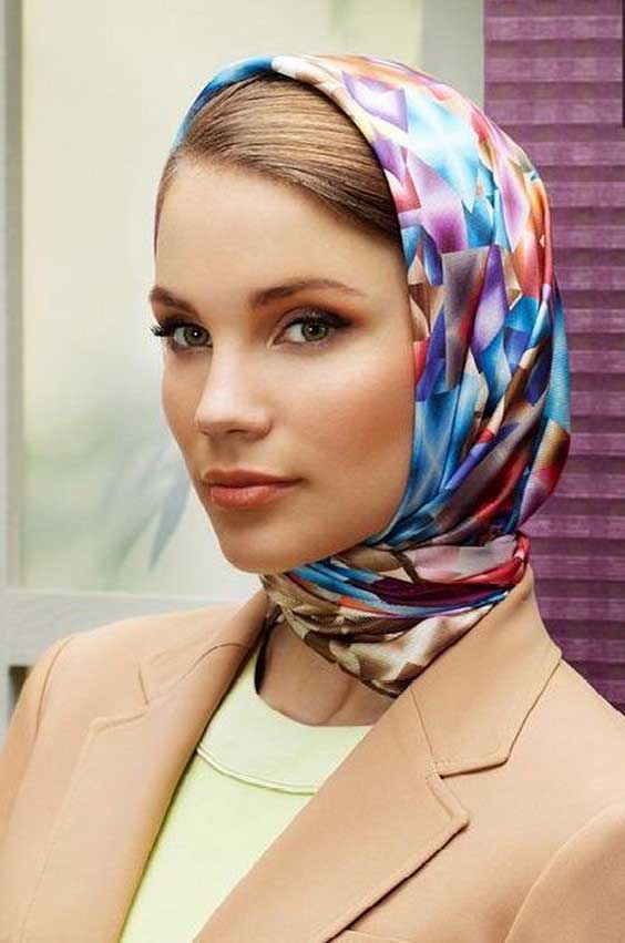 Как одеть платок на голову