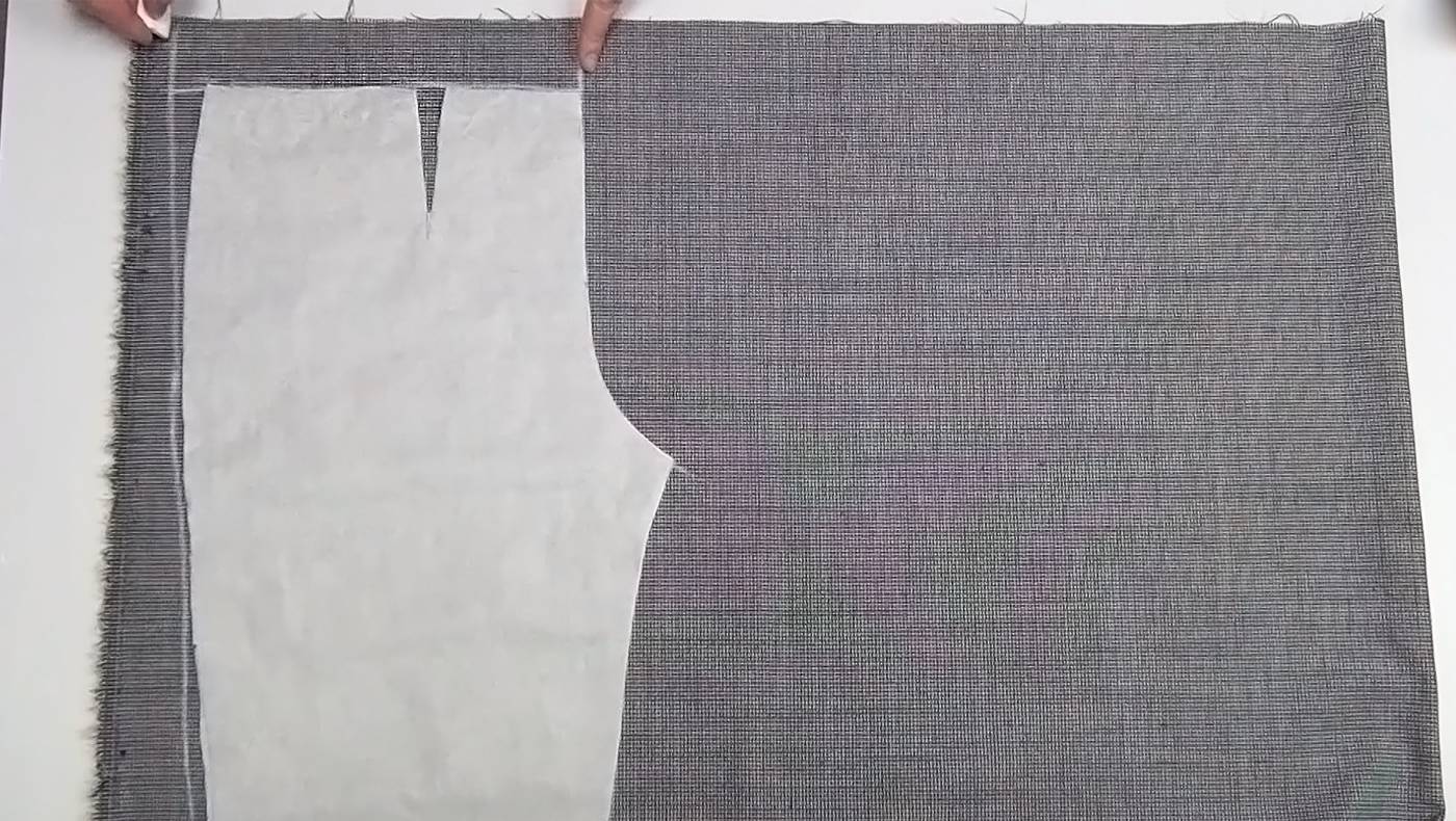 Раскладка кроя брюк и расход ткани